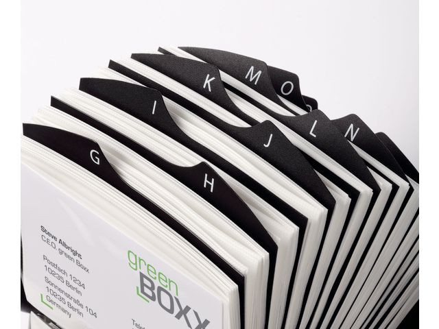 Visittkortholder Rolodex 400Kort Sort