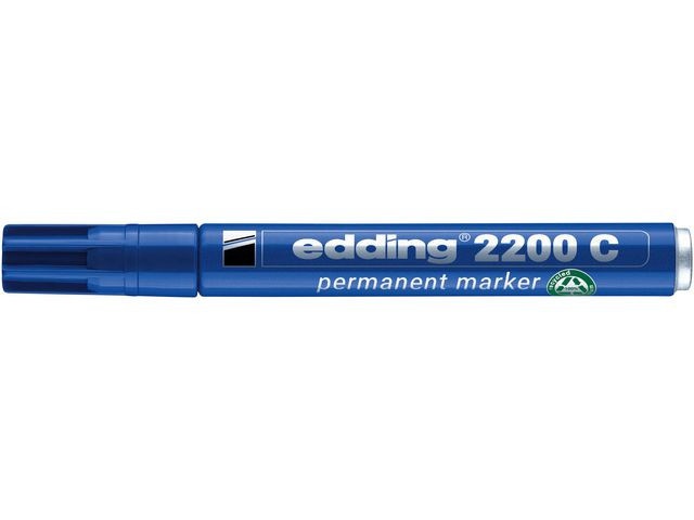 Merkepenn Edding 2200 Skrå Blå (10 stk)