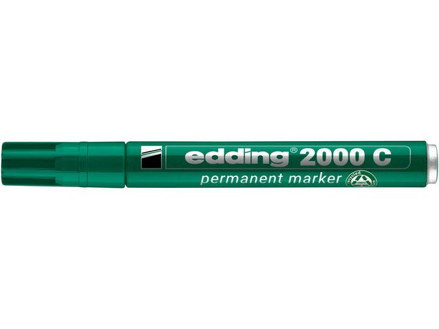 Merkepenn Edding 2000 Rund Grønn (10 stk)