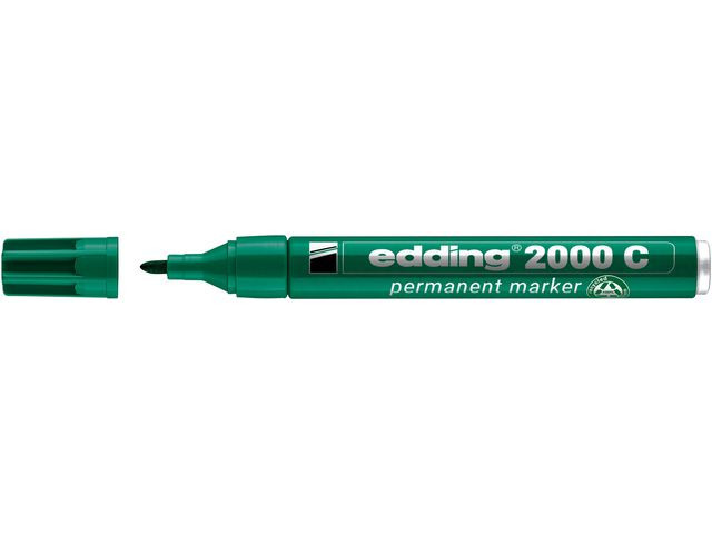 BildeMerkepenn Edding 2000 Rund Grønn (10 stk)