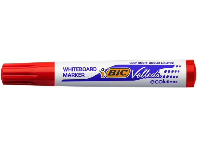 Whiteboardpenn Bic Velleda 1701 Rund Rød (12 stk)
