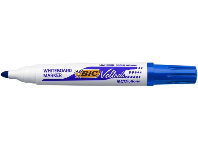 BildeWhiteboardpenn Bic Velleda 1701 Rund Blå (12 stk)