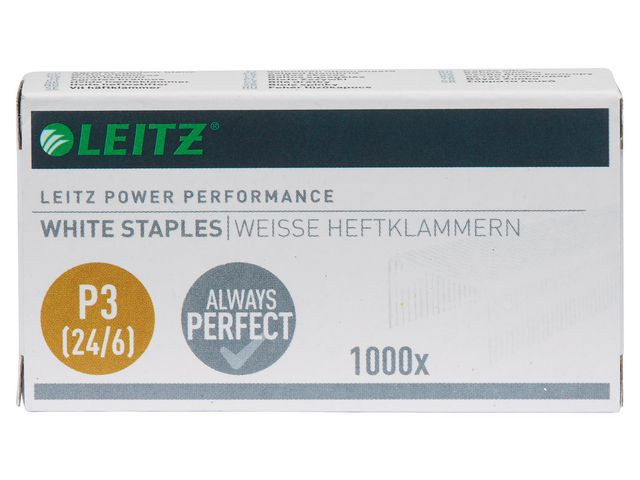 BildeHeftestift Leitz 24/6 Hvit (1000 stk)