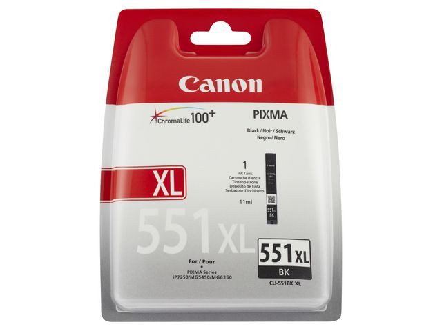 BildeBlekk Canon Cli-551Xl Bk Sort