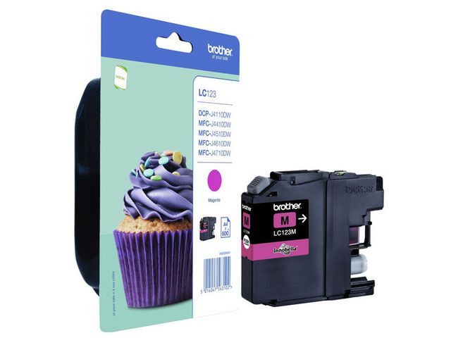 BildeBROTHER Ink LC123M LC-123 Magenta