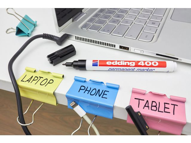 Merkepenn Edding 400 Rund Grønn (10 stk)