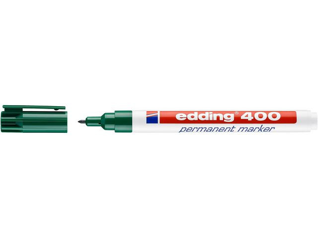 Merkepenn Edding 400 Rund Grønn (10 stk)