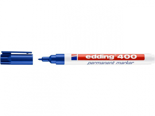 Merkepenn Edding 400 Rund Blå (10 stk)