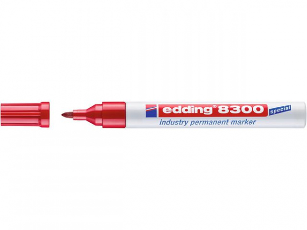 Merkepenn Edding 8300 Rød (10 stk)