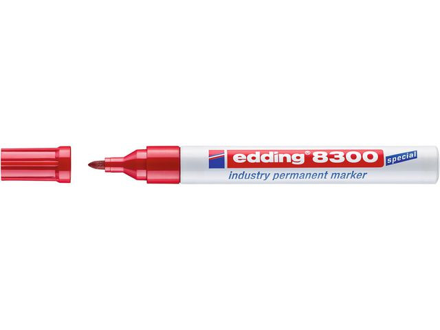 BildeMerkepenn Edding 8300 Rød (10 stk)