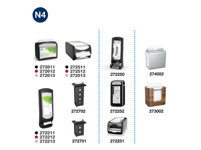 Dispenserserviett Tork N4 2L Hvit (500 stk)