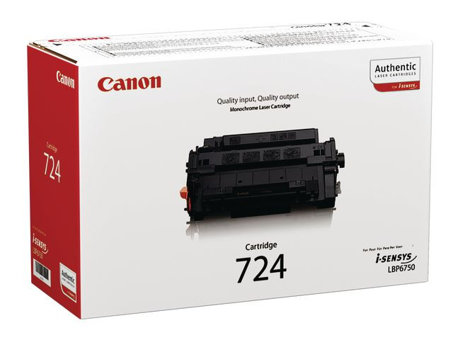 Toner Canon 724 6K Sort