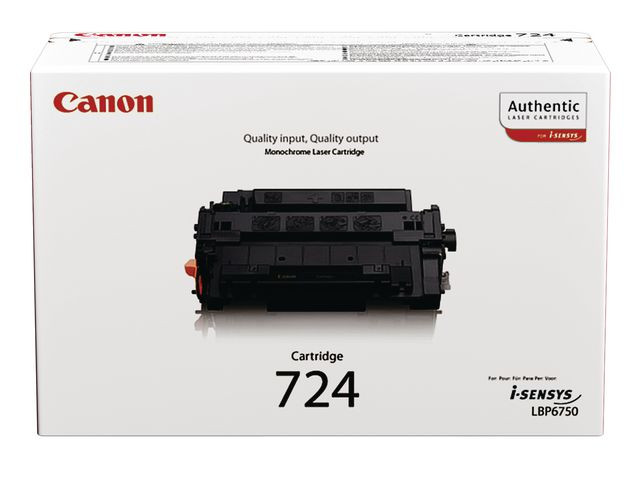 Toner Canon 724 6K Sort