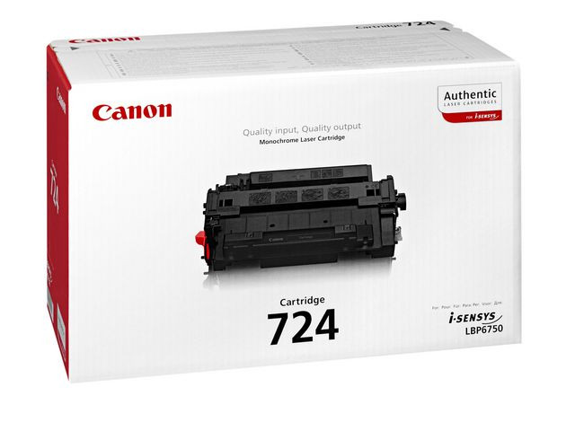 BildeToner Canon 724 6K Sort