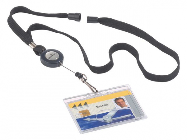 Halssnor Durable M/Snelle Krok Sort (10 stk)