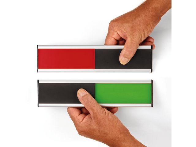 Dørskilt Legamaster Rød/Grønn M/Skyv