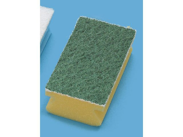 Svamp Taski Skure Gul/Grønn (10 stk)