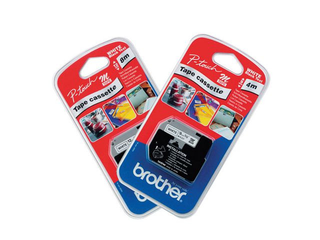 M-K221 tape 9mm black/white