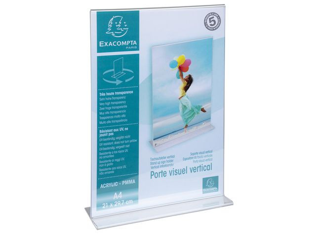 Menyholder Exacompta Rett Klar A4