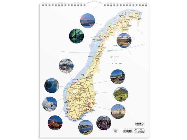 Billedkalender Grieg 2026 Norge