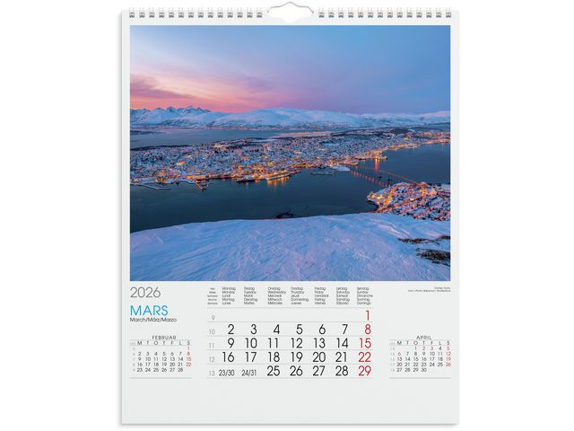 Billedkalender Grieg 2026 Norge