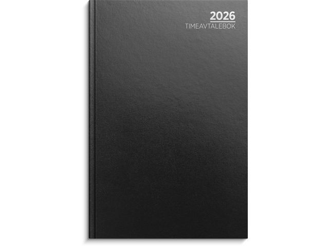 BildeTimeavtalebok Grieg Imitert 2026 Sort