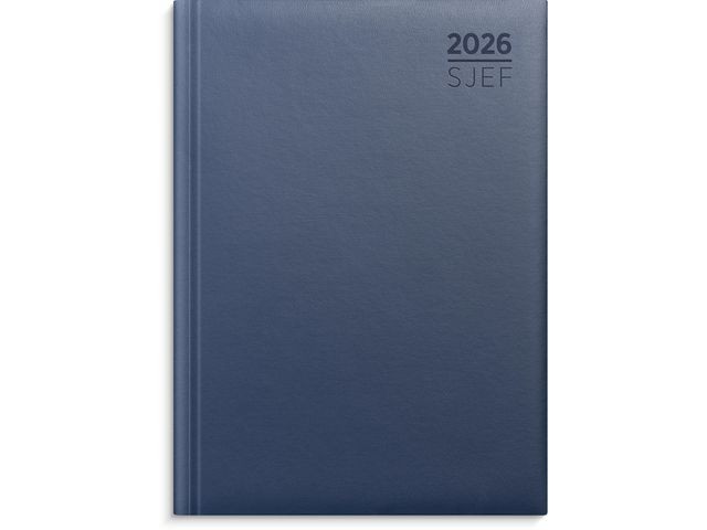 BildeSjefskalender Grieg A5 Imitert 2026 Blå