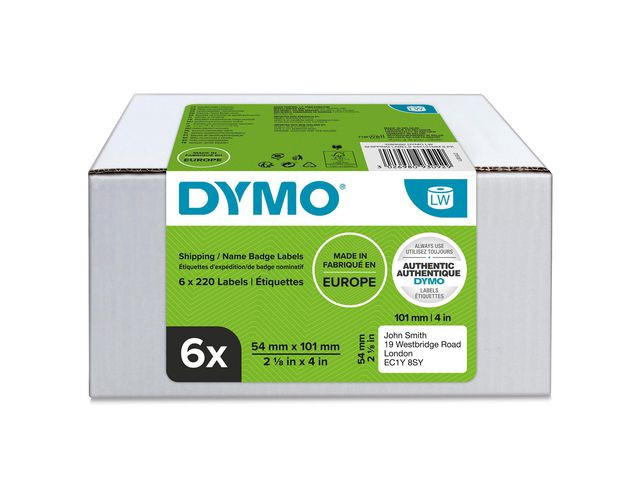 BildeEtikett Dymo Frakt 54X101Mm 220St (6 stk)