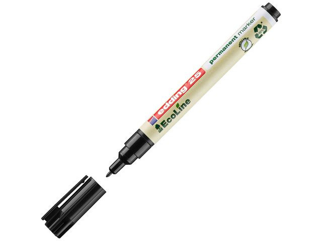 BildeMerkepenn Edding 25 Ecoline Sort (10 stk)
