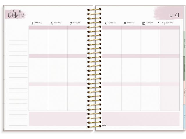 Kalender Life Organizer 2026 C5 Blomster