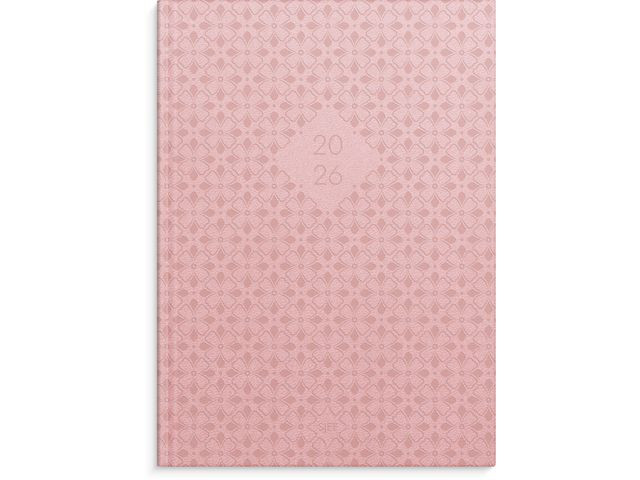 BildeSjefskalender Grieg A5 Imit. 2026 Rosa