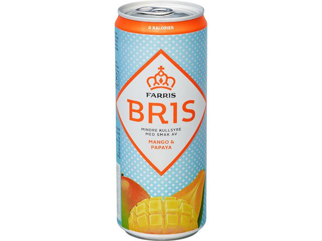 BildeMineralvann Bris Mango Papaya 0,33L (20 stk)