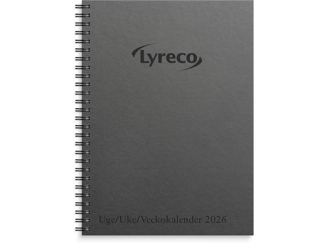 BildeUkekalender Lyreco 2026 Spiralisert Sort