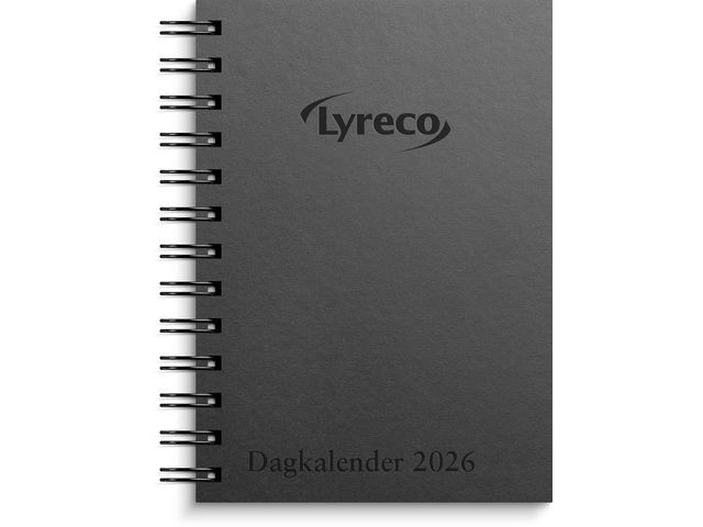 BildeDagkalender Lyreco 2026 Spiralisert Sort