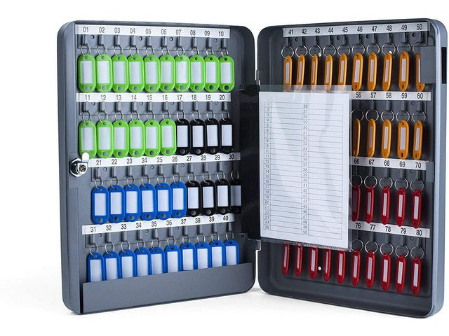 Nøkkelskap Pavo 80 Nøkler Sort