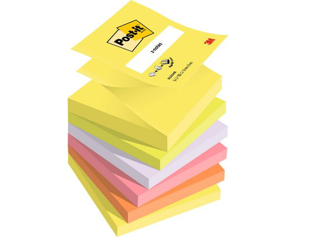 BildeNotatblokk Post-It Zn 76X76 Neon (6 stk)