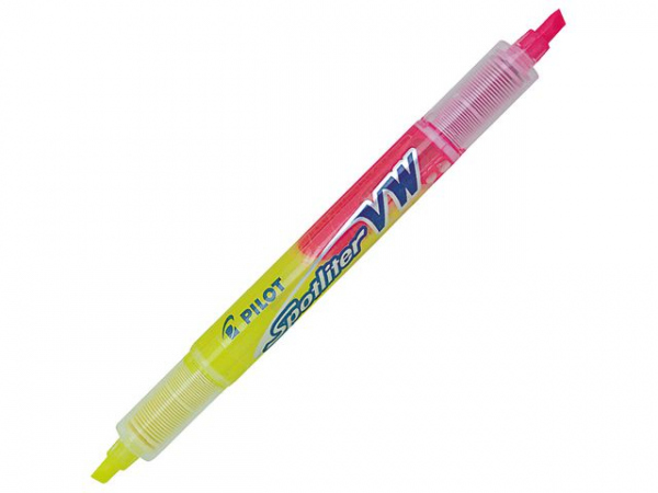 Tekstmarker Pilot Begreen Twin Gul/Rosa (10 stk)