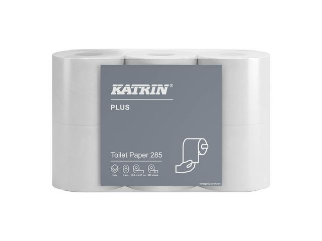 BildeToalettpapir Katrin Plus 285 3L 35,6M (6 stk/pk, 7 pakker)