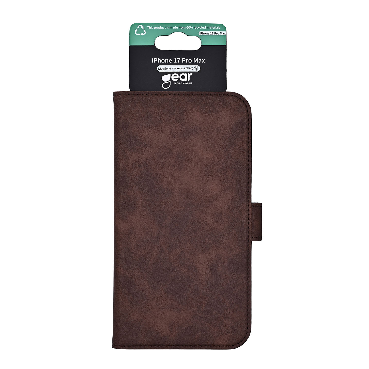 GEAR Classic 3 card Recycled MagSerie iPhone 17 Pro Max Brown