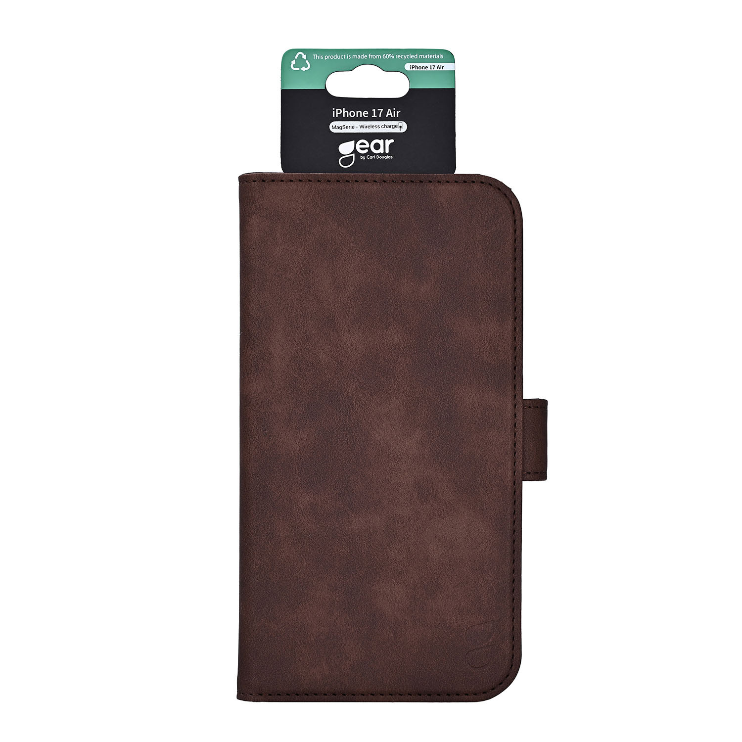 GEAR Classic 3 card Recycled MagSerie iPhone Air Brown