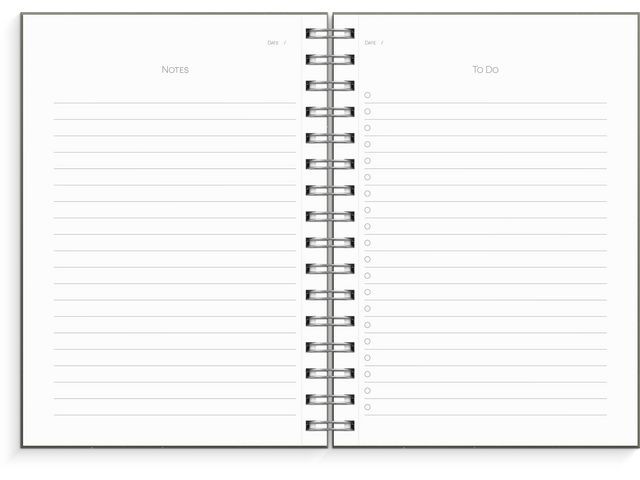 Notatbok Burde To-Do-List A5 Grønn