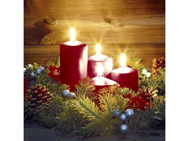 BildeServiett 3L 33Cm Advent (20 stk)