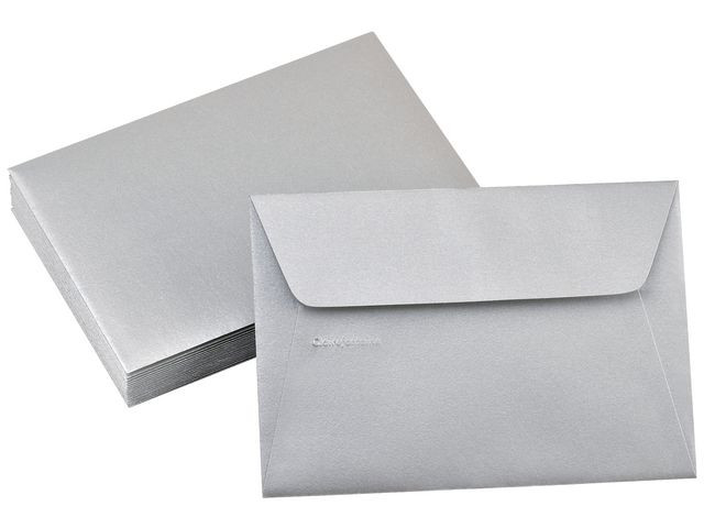 Konvolutt Pollen 114X162Mm Sølv (20 stk)
