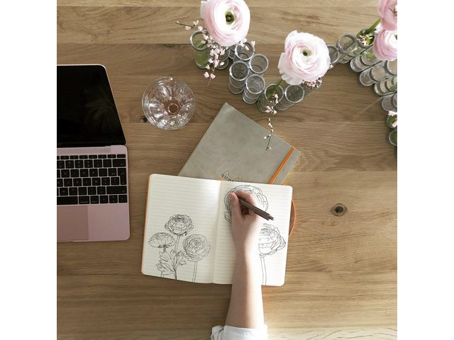 Notatbok Rhodia A5 Beige