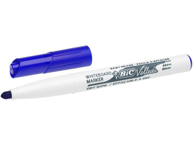Whiteboardpenn Bic Velleda 1741 Rund Blå (12 stk)