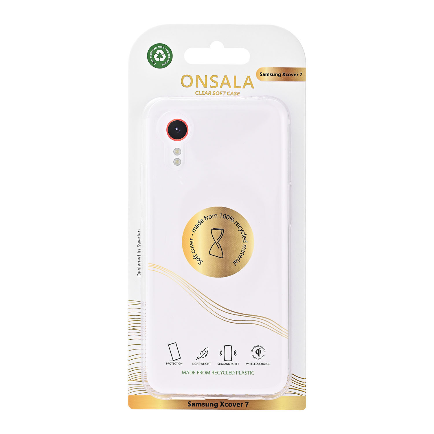 ONSALA Back Recycled Clear Case TPU Samsung Xcover 7 Clear