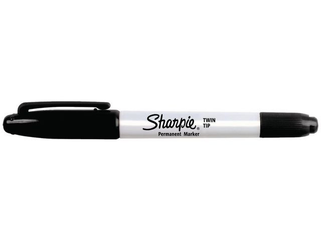Merkepenn Sharpie Twin Tip Sort (12 stk)