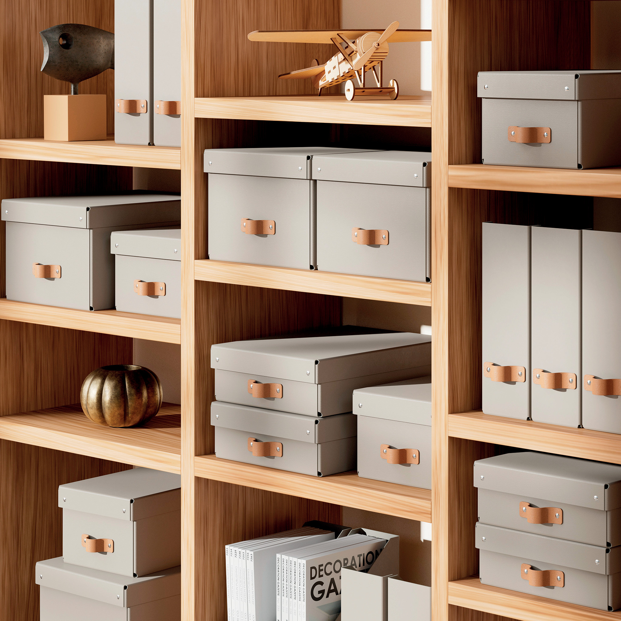 LEITZ Arkivboks Puro small grbeige (2)