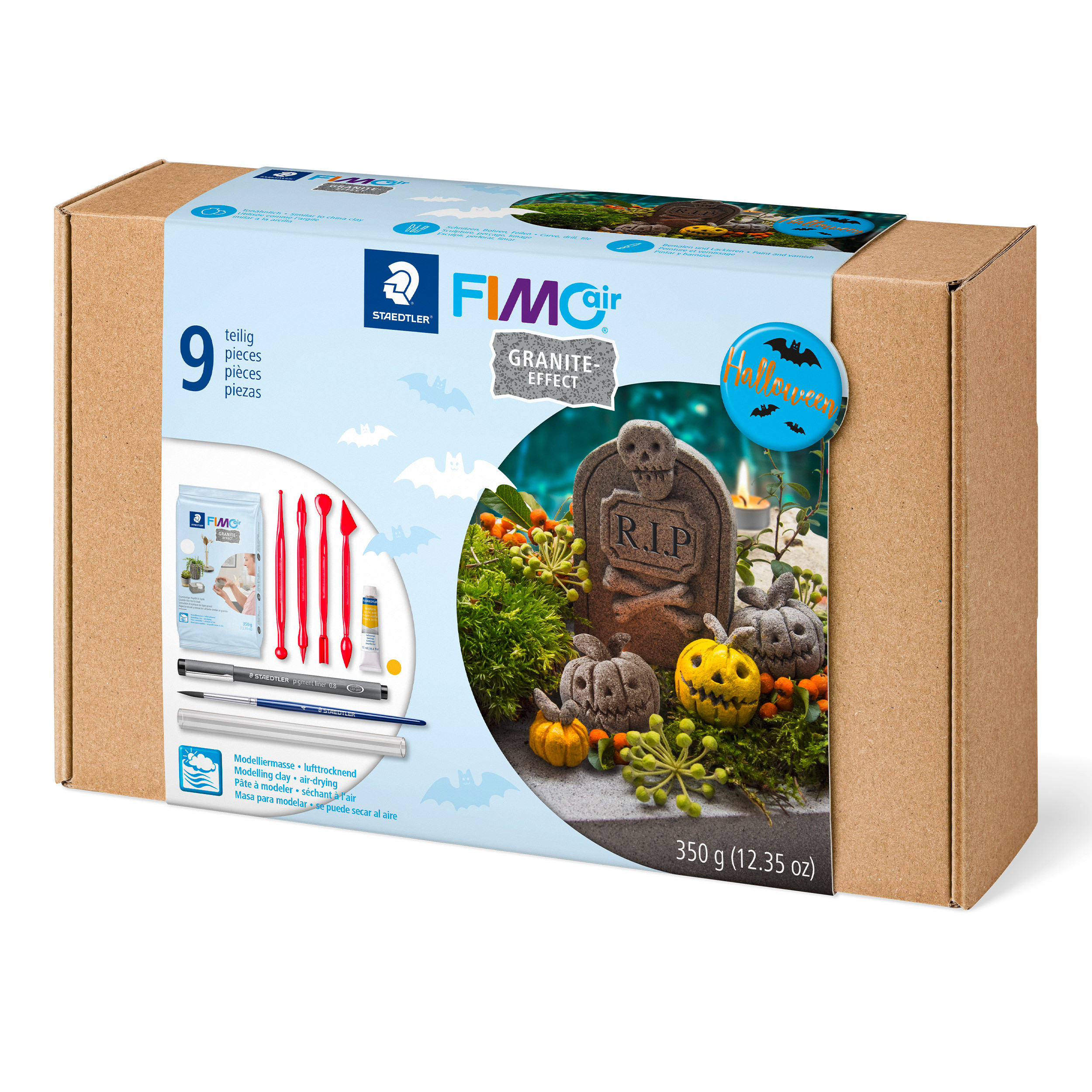 BildeModelleringsleire Fimo Air mixed st Halloween