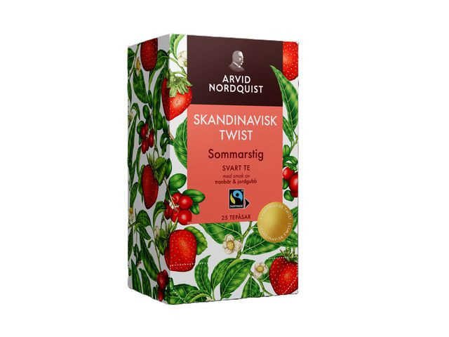 BildeTe An Jordbær Og Tranebær Sort Te (25 stk)